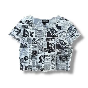 Y2K Streetwear Society Crop Top